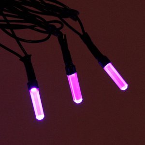 Гирлянда для дома "Кристаллы" 16,0 м 180 ламп LED черный пров.,8 реж.,IP-40, Фиолетовый (возможность соединения)