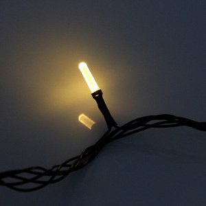 Гирлянда для дома "Кристаллы"  5 м 36 ламп LED черный пров., 8 реж., IP-40, Теплый белый (возможность соединения)