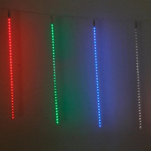 Гирлянда для улицы "Тающая сосулька" 3,0 м*80 см 575 лампы LED, IP-54, Мультицвет (8 трубок)