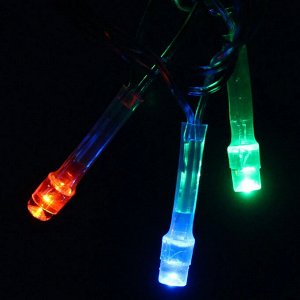 Гирлянда для дома 16м 180 ламп LED прозрач.пров.,8 реж, IP-20, Мультицвет (возможность соединения)