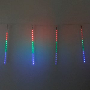 Гирлянда для улицы "Тающая сосулька" 3,0 м*50 см 288 лампы LED, IP-54, Мультицвет (8 трубок)