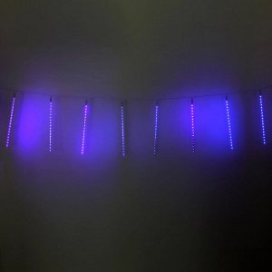 Гирлянда для улицы "Тающая сосулька" 3,0 м*50 см 288 лампы LED, IP-54, Синий (8 трубок)