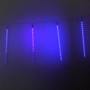 Гирлянда для улицы "Тающая сосулька" 3,0 м*50 см 288 лампы LED, IP-54, Синий (8 трубок)