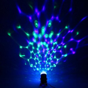 Диско-шар светодиодный  "Кристалл", RGB (красный, зеленый, синий), с возм. крепления к стене (220V)