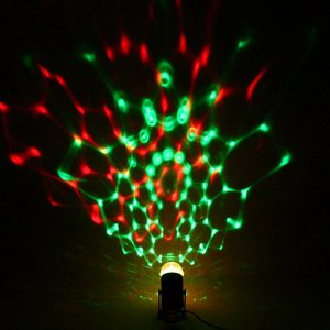 Диско-шар светодиодный  "Кристалл", RGB (красный, зеленый, синий), с возм. крепления к стене (220V)