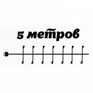 Гирлянда для дома 5,0 м 350 ламп LED  "Мишура", IP-40, Синий
