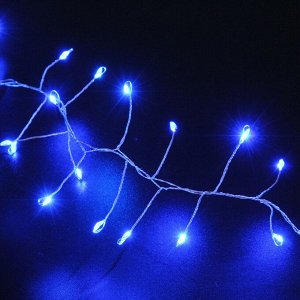 Гирлянда для дома 5,0 м 350 ламп LED  "Мишура", IP-40, Синий