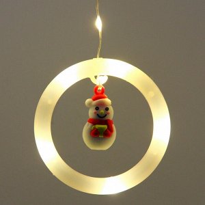 Гирлянда для дома БАХРОМА "С Новым Годом" ш2,5м* в0,45/0,65м 110 ламп LED, прозрачн.пров, 8 режимов, IP-20, Теплый белый (возможность соединения)