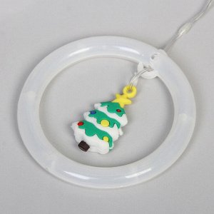 Гирлянда для дома БАХРОМА "С Новым Годом" ш2,5м* в0,45/0,65м 110 ламп LED, прозрачн.пров, 8 режимов, IP-20, Теплый белый (возможность соединения)