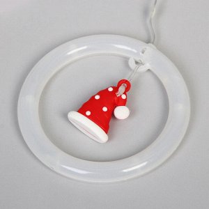 Гирлянда для дома БАХРОМА "С Новым Годом" ш2,5м* в0,45/0,65м 110 ламп LED, прозрачн.пров, 8 режимов, IP-20, Теплый белый (возможность соединения)