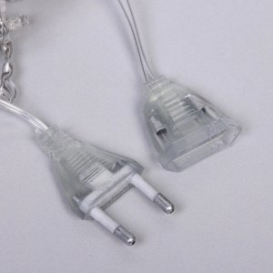 Гирлянда для дома БАХРОМА "Мерцание"ш3м*в30/50см 120ламп LED,прозрачн.провод, авторежим,IP-20, Теплый белый/Белое мерцание (возможность соединения)
