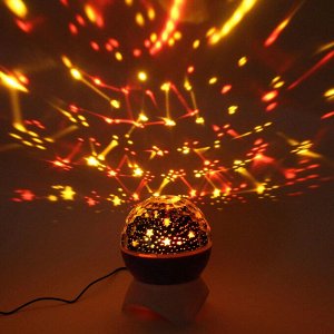 Диско-шар "Double Magic" (в комплекте 2 плафона - диско, звездное небо), Bluetooth, авторежим, USB, в ассортименте (220V)