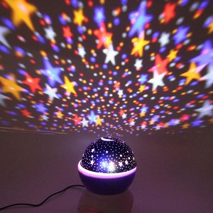 Диско-шар "Double Magic" (в комплекте 2 плафона - диско, звездное небо), Bluetooth, авторежим, USB, в ассортименте (220V)