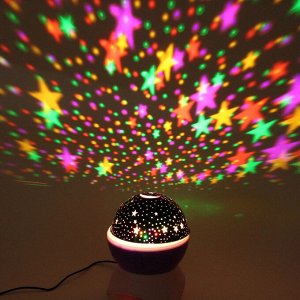 Диско-шар "Double Magic" (в комплекте 2 плафона - диско, звездное небо), Bluetooth, авторежим, USB, в ассортименте (220V)
