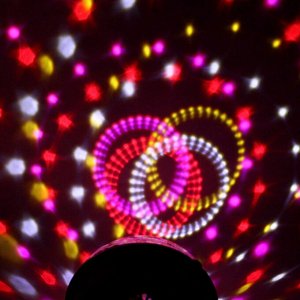 Диско-шар светодиодный  "Каледоскоп", LED (красный, зеленый, синий), USB+mp3+пульт+bluetooth (220V)