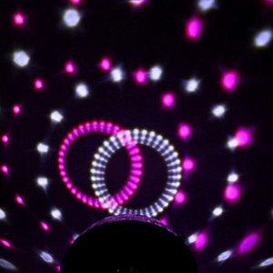 Диско-шар светодиодный  "Каледоскоп", LED (красный, зеленый, синий), USB+mp3+пульт+bluetooth (220V)