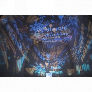 Диско-шар "Fantasy - Ушки" (в комплекте 6 картинок) 13*14 см, 5 реж, батарейки 4хАAА, USB, RGB (220V)