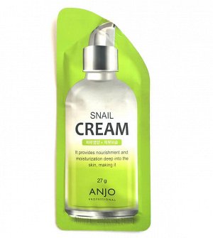 ANJO  Professional Snail Cream, 27 g, Крем для лица с экстрактом муцина улитки, 27 гр