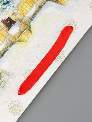 Пакет подарочный новогодний ламинированный вертикальный «С Новым годом и Рождеством», 33x42x10 см