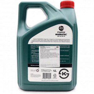 Масло моторное Castrol Magnatec 5w40, синтетиченское, API SP, ACEA C3, универсальное, 4л, арт. 3430665 (Корея)