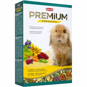 Padovan Premium Coniglietti Корм для кроликов 500г