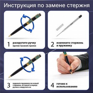 Стержень шариковый тип PARKER, ЧЕРНЫЙ, пишущий узел 0,7 мм, металл, 98 мм, блистер, GALANT, 170386