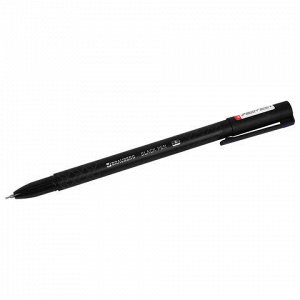 Ручка шариковая масляная BRAUBERG "BLACK PEN", СИНЯЯ, игольчатый узел 0,7 мм, линия письма 0,35 мм, 144325