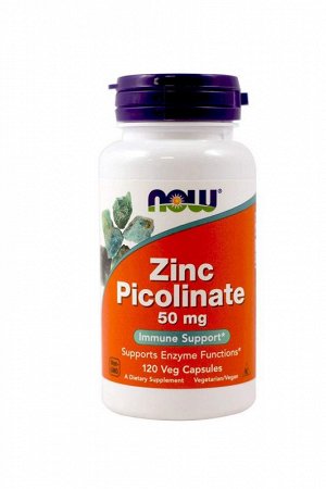 Цинк NOW Zinc Picolinate 50мг - 120 капс