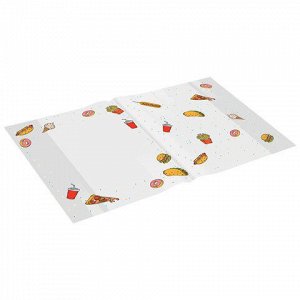 Обложки "FOOD" для тетрадей и дневников, КОМПЛЕКТ 10 шт., ПЛОТНЫЕ, 210х350 мм, 110 мкм, FUNSTER (ФАНСТЕР), 274083