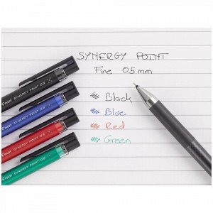 Ручка гелевая автоматическая PILOT Synergy Point, СИНЯЯ, корпус синий, линия 0,25 мм, BLRT-SNP5 L
