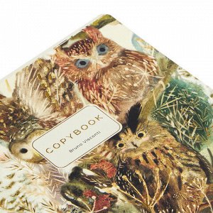 Тетрадь А5 48 л. BRUNO VISCONTI скоба, клетка, Soft Touch, фольга, "FAUNA" (5 видов), 7-48-1365
