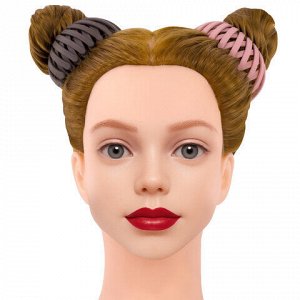 Заколка для волос, для хвоста и пучка, диаметр 6 см, soft-touch, АССОРТИ, MONTE VITA (МОНТЕ ВИТА), 457127