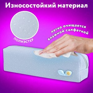 Пенал ЮНЛАНДИЯ ЮНИОР, 1 отделение, полиэстер, аппликация, "Bow", 20х6х4 см, 273803