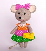 Набор для изготовления текстильной игрушки &quot;Мышка-Норушка&quot;