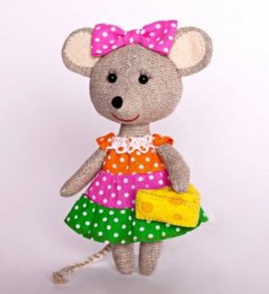 Набор для изготовления текстильной игрушки "Мышка-Норушка"