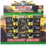 Машинка металл,военная, в ассорт.,1:64, кор. 11*5 см