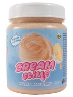 Слайм Cream с ароматом мороженного, 250 г., банка 7*9*7 см.