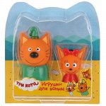 Набор из 2-х игрушек для ванны &quot;Капитошка&quot; Три кота. Карамелька+Компот , блист.