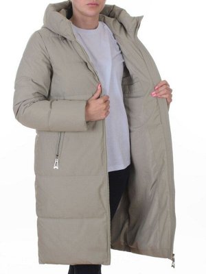 235 LT. GREEN (OLIVE) Пальто зимнее женское (200 гр. холлофайбер)