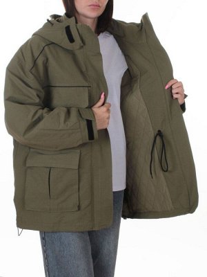 3101 GREEN Куртка демисезонная женская (100 гр. холлофайбер)