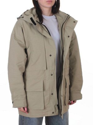 3106 GRAY Куртка демисезонная женская (100 гр. холлофайбер)