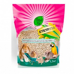 Зверьё моё Наполнитель для грызуновунов Кукурузный сред.фракция 1,5кг