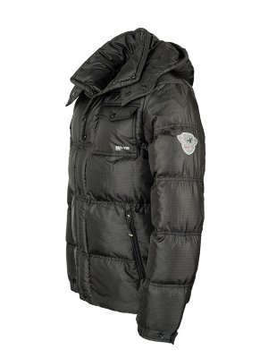 Куртка зимняя мужская Tiger WHS (черный клетка) Черный