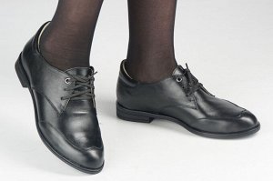 Туфли женские черные из натуральной кожи