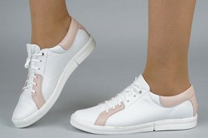 Кроссовки женские белые из натуральной кожи