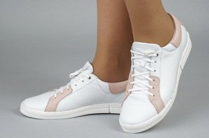 Кроссовки женские белые из натуральной кожи