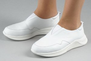 Кроссовки женские белые из натуральной кожи