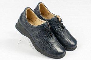 Кроссовки женские синие из натуральной кожи