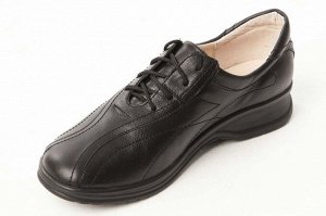 Кроссовки женские черные из натуральной кожи