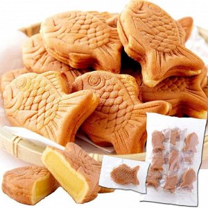 Tada Seika Mocchiri-Taiyaki - японское пирожное-рыбки с заварным кремом